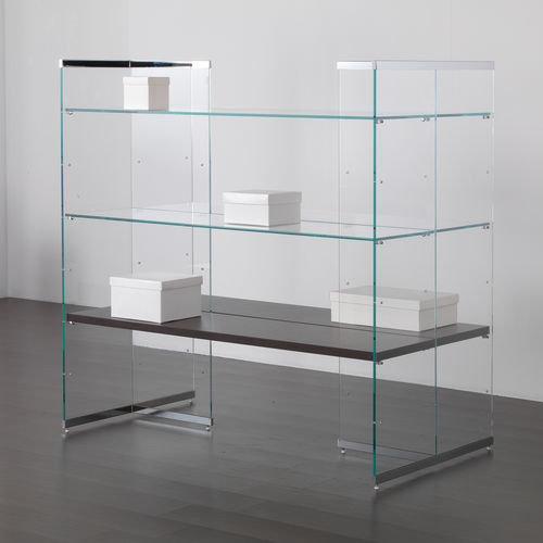 Étagère contemporaine - COM/GS19 - Italvetrine - en chrome / en verre / professionnelle