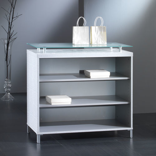 Étagère basse - 10/B - Italvetrine - contemporaine / en bois / en verre