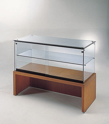 Vitrine contemporaine - 120/MB - Italvetrine - en verre / en cerisier / en chêne clair
