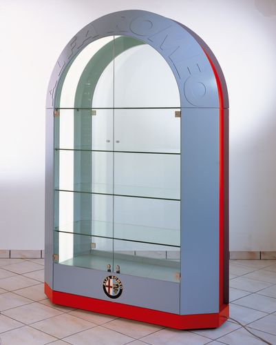 Vitrine contemporaine - ALFA ROMEO - Italvetrine - en métal / visible / avec porte