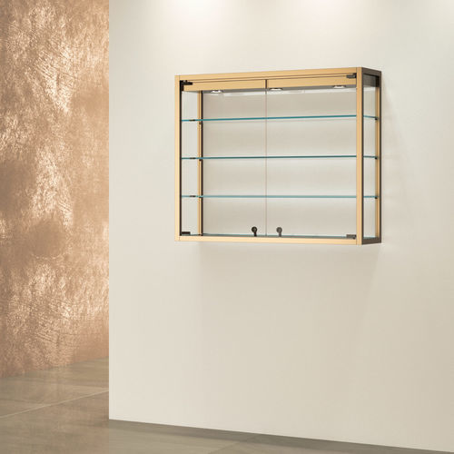 Vitrine armoire design industriel - TM/95P - Italvetrine - murale / en acier / en verre trempé