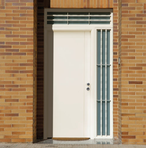 Porte d'entrée - LINE - Andreu Barberá, S.L. - en acier galvanisé / en tôle d'acier / battante
