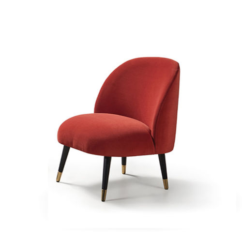 Chauffeuse contemporaine - VILMA - MANUEL LARRAGA - en tissu / rouge / orange