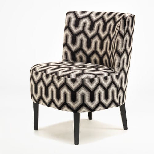 Chauffeuse contemporaine - LISA - MANUEL LARRAGA - en tissu / grise / rouge