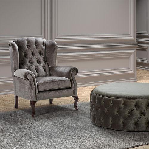 Fauteuil de style - PALACE - MANUEL LARRAGA - en tissu / à oreilles / bergère
