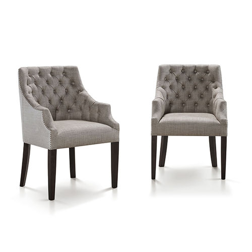 Chaise de salle à manger classique - LUXOR - MANUEL LARRAGA - d'intérieur / en tissu / avec piètement en bois