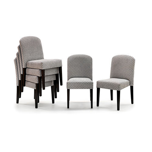 Chaise de salle à manger contemporaine - APILABLE - MANUEL LARRAGA - d'intérieur / en tissu / avec piètement en bois