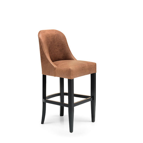 Chaise de bar classique - ARCE - MANUEL LARRAGA - d'intérieur / en tissu / en cuir