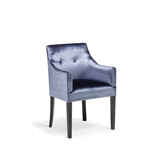 Chaise de salle à manger classique - LUX - MANUEL LARRAGA - d'intérieur / en tissu / avec piètement en bois