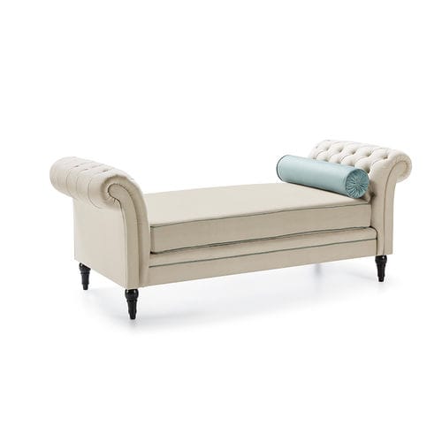 Banquette classique - ROCHESTER - MANUEL LARRAGA - en tissu / contract / beige