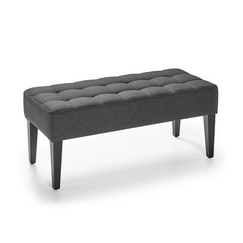 Banquette classique - CATI - MANUEL LARRAGA - en tissu / avec piètement en bois / contract