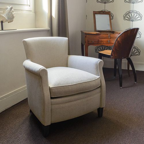 Fauteuil club classique - Parisien 1935 - ClubSpirit - en cuir / en tissu / en hêtre