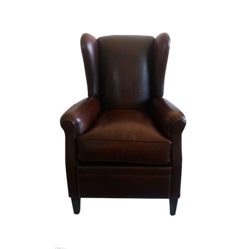 Fauteuil classique - ClubSpirit - en tissu / en cuir / en hêtre