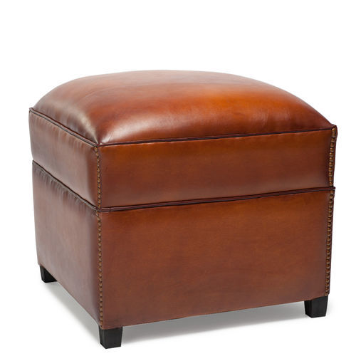Pouf classique - ClubSpirit - en tissu / en cuir / carré
