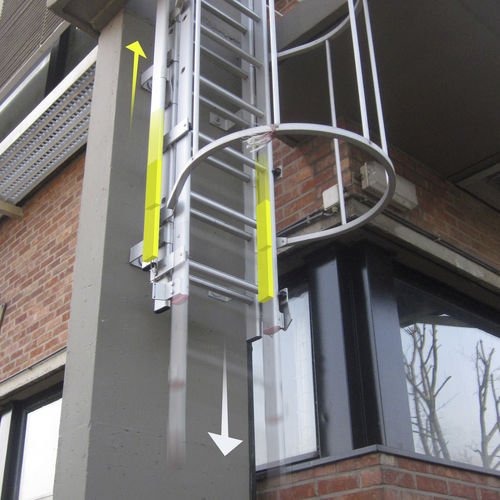 Échelle professionnelle coulissante - DROP-DOWN - JOMY - en aluminium