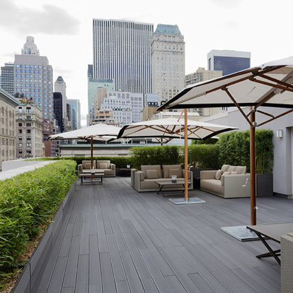 Lame de terrasse en composite - Deck System - Tecnodeck - aspect bois / professionnelle / résidentielle