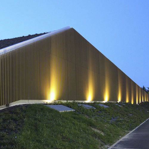 Système de façade en composite - Tecnodeck - en bois / en aluminium