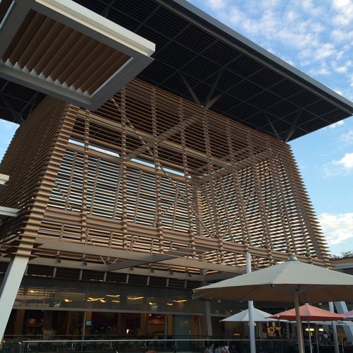 Système de façade WPC - Tecnodeck - en aluminium / brise-vue / pour brise-soleil