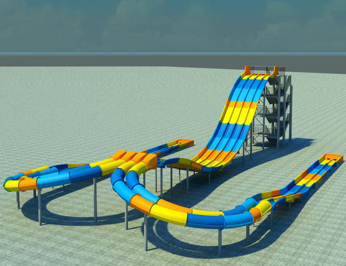 Toboggan droit - DRAGERO - Polin Waterparks - pour parc aquatique / multiple