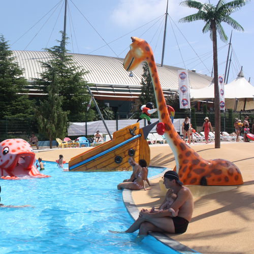 Douche fibre de verre - GIRAFFE - Polin Waterparks - pour parc aquatique / pour enfant
