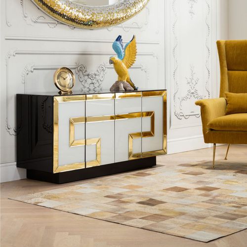 Buffet contemporain - ELITE - KARE Design - en bois massif / en MDF laqué / en verre