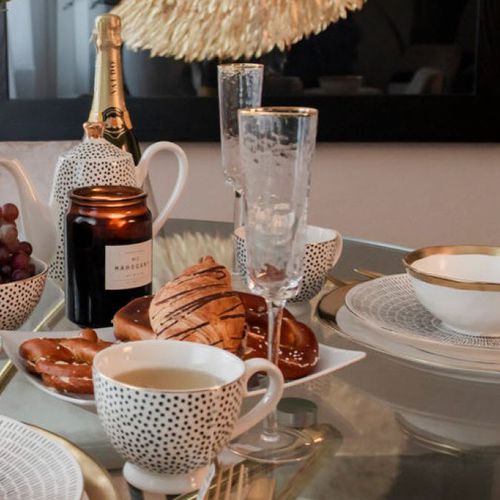 Flûte à champagne en verre - HOMMAGE - KARE Design