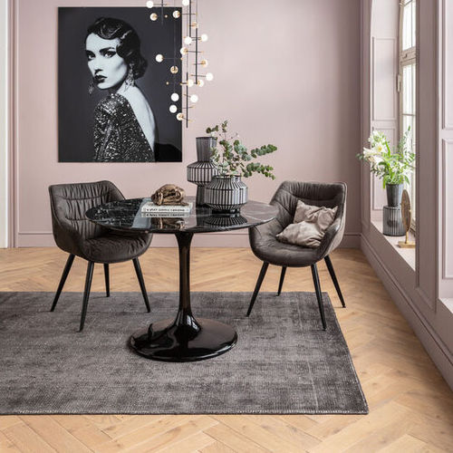 Table contemporaine - Solo Marble - KARE Design - en MDF / en résine / avec piètement en fibre de verre