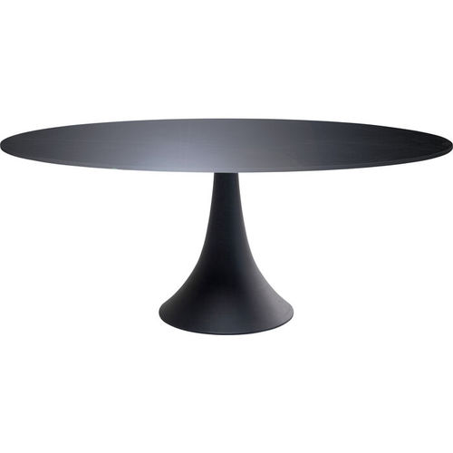 Table à manger contemporaine - Possibilita - KARE Design - en céramique / avec piètement en aluminium laqué / ovale