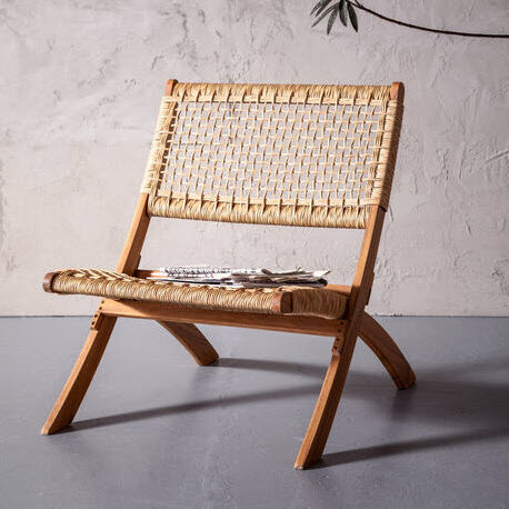 Fauteuil contemporain - Copacabana - KARE Design - en rotin / en acacia / pliant