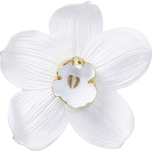 Sculpture en résine - Orchid - KARE Design - murale / blanche / dorée
