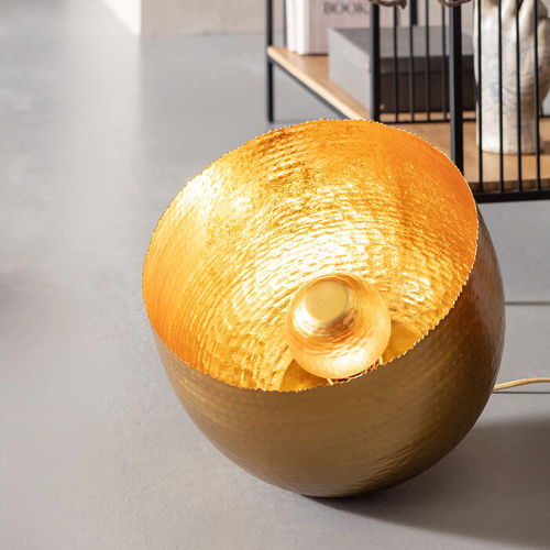 Lampe de sol - Apollon - KARE Design - en laiton / en acier / contemporaine