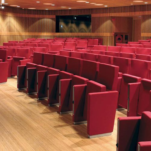 Fauteuil d'auditorium contemporain - PRIMA - Dynamobel - en tissu / en cuir / en polyuréthane