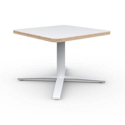 Table d'appoint contemporaine - VIVA - Dynamobel - en stratifié / avec piètement en métal / ronde