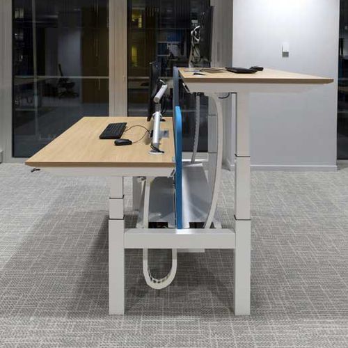 Bureau contemporain - MOVE - Dynamobel - en stratifié / à hauteur réglable / professionnel