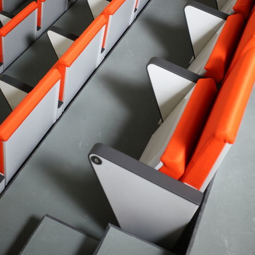 Fauteuil d'auditorium contemporain - ARPA - Dynamobel - en tissu / en cuir / en métal