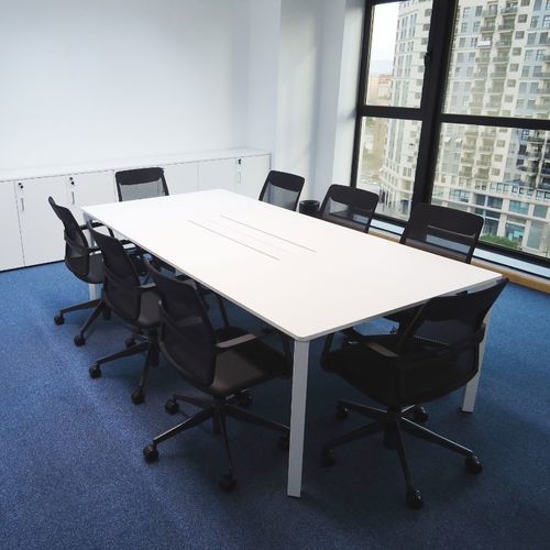 Table de réunion contemporaine - TEC - Dynamobel - en stratifié / en métal / avec piètement en métal