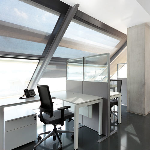 Cloison modulaire - NEXUS - Dynamobel - vitrée / en tissu / professionnelle