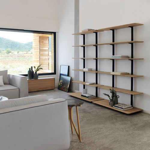 Étagère contemporaine - TEAM - expormim - en chêne / en bois massif / en métal