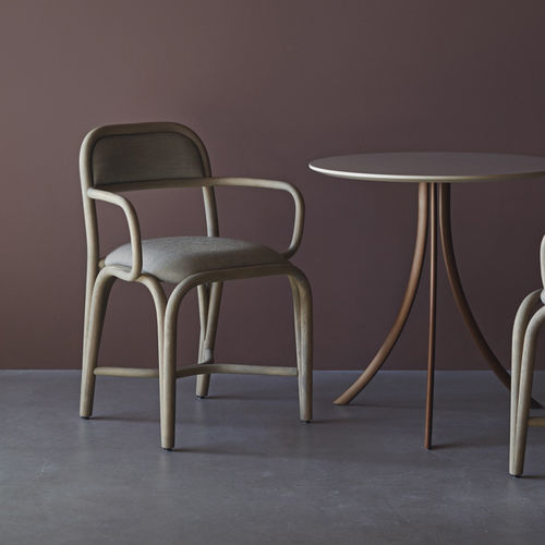 Chaise de salle à manger contemporaine - Fontal - expormim - d'intérieur / en tissu / en cuir