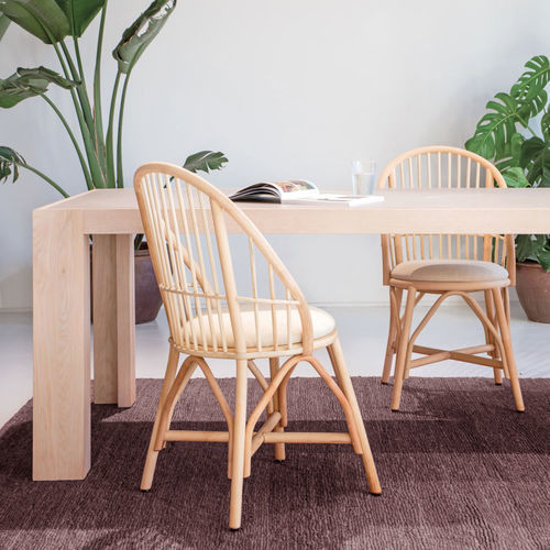 Chaise de salle à manger contemporaine - COQUETA - expormim - d'intérieur / en tissu / en cuir