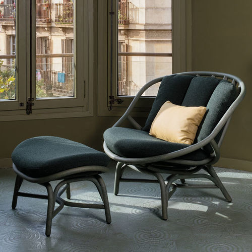 Chauffeuse contemporaine - Armadillo - expormim - en tissu / en cuir / en rotin