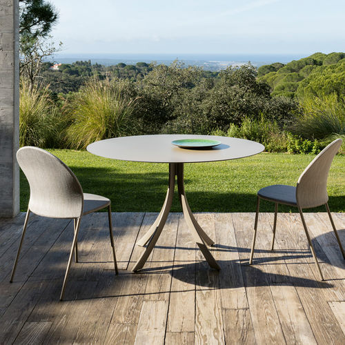 Table à manger contemporaine - FALCATA - expormim - en bois massif / en aluminium / en HPL