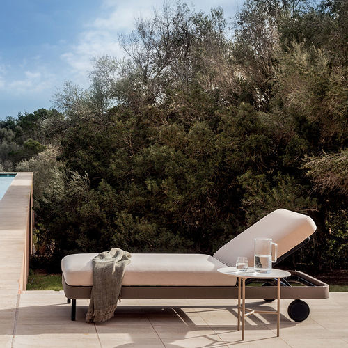 Bain de soleil contemporain - SLIM - expormim - en tissu / en aluminium / dossier ajustable