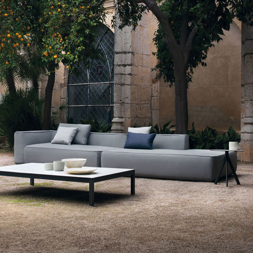 Canapé modulable - PLUMP - expormim - contemporain / d'extérieur / en tissu