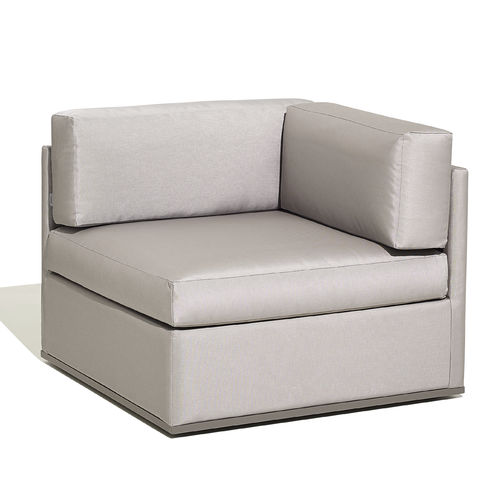 Fauteuil contemporain - MOOD XL - bivaq - en tissu / d'angle / gris