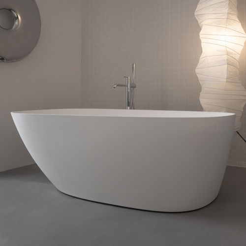 Baignoire ovale -  FM010 - Inbani - à poser / en Solid Surface / blanche