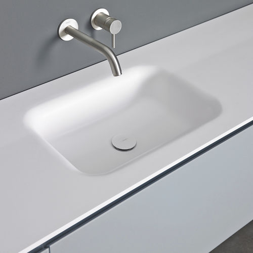 Vasque à encastrer - FLOAT - Inbani - en Corian® / rectangulaire / contemporaine