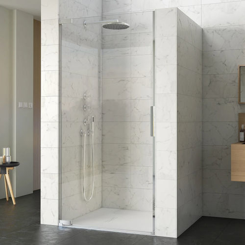 Paroi de douche pivotante - Kinequartz équerres P - Kinedo - rectangulaire / en niche / en verre Sécurit®