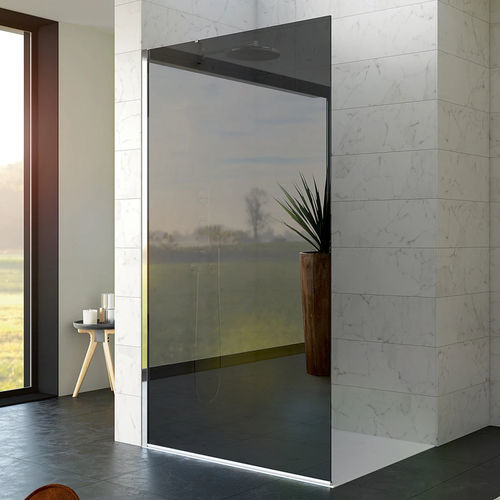 Paroi de douche pivotante - Kinequartz profilé Solo - Kinedo - rectangulaire / en niche / en verre Sécurit®