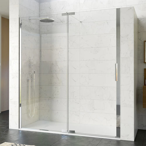 Paroi de douche pivotante - Kinequartz profilé P - Kinedo - rectangulaire / en niche / en verre Sécurit®